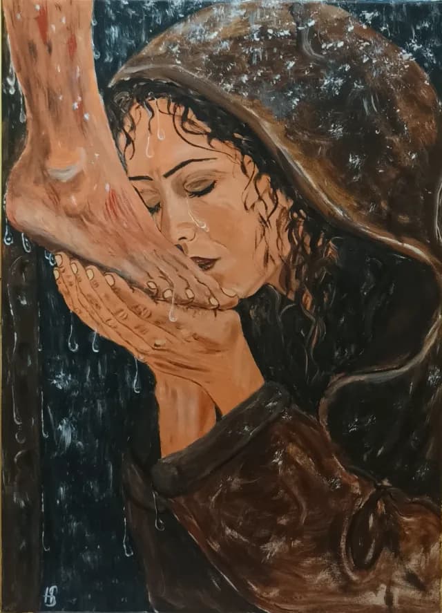 Tablou pictat manual