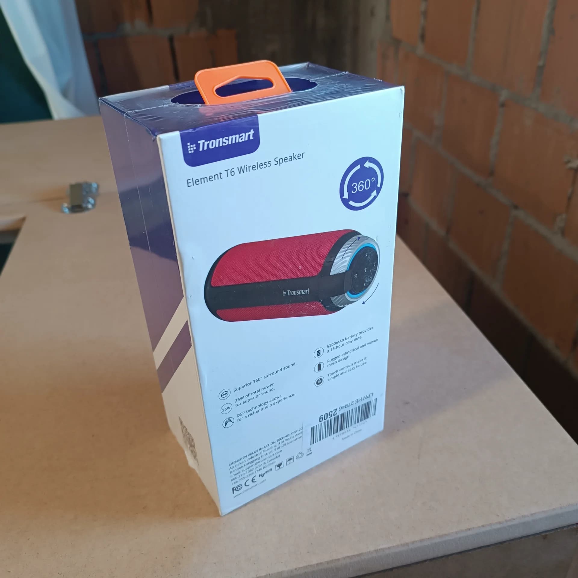 Boxa bluetooth portabila Tronsmart Element T6, 15h, 25W, hands free, bass puternic, sunet 360 - nou – fotografia 4 din 5