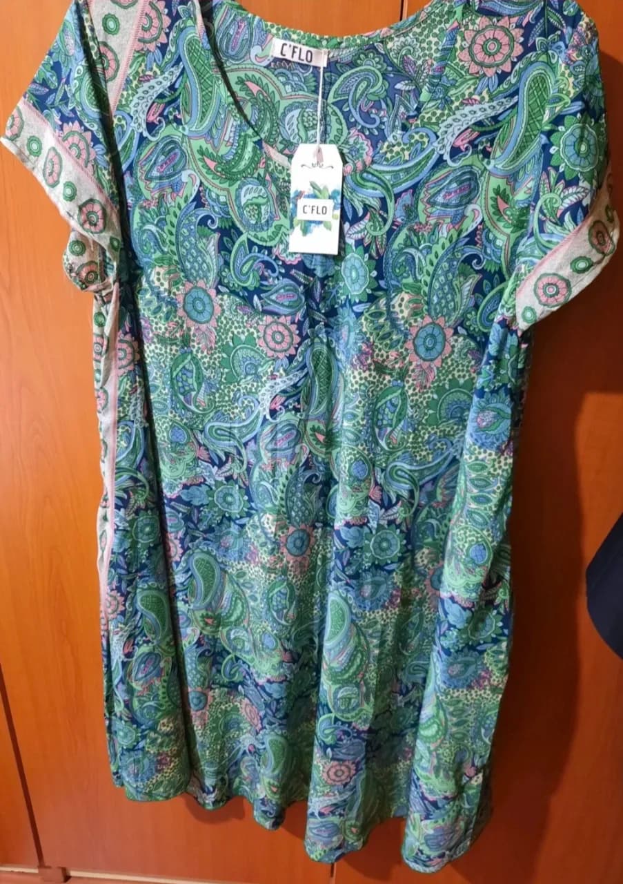 Outfit de vară: Rochie nouă; papuci vernil, vintage – fotografia 2 din 8