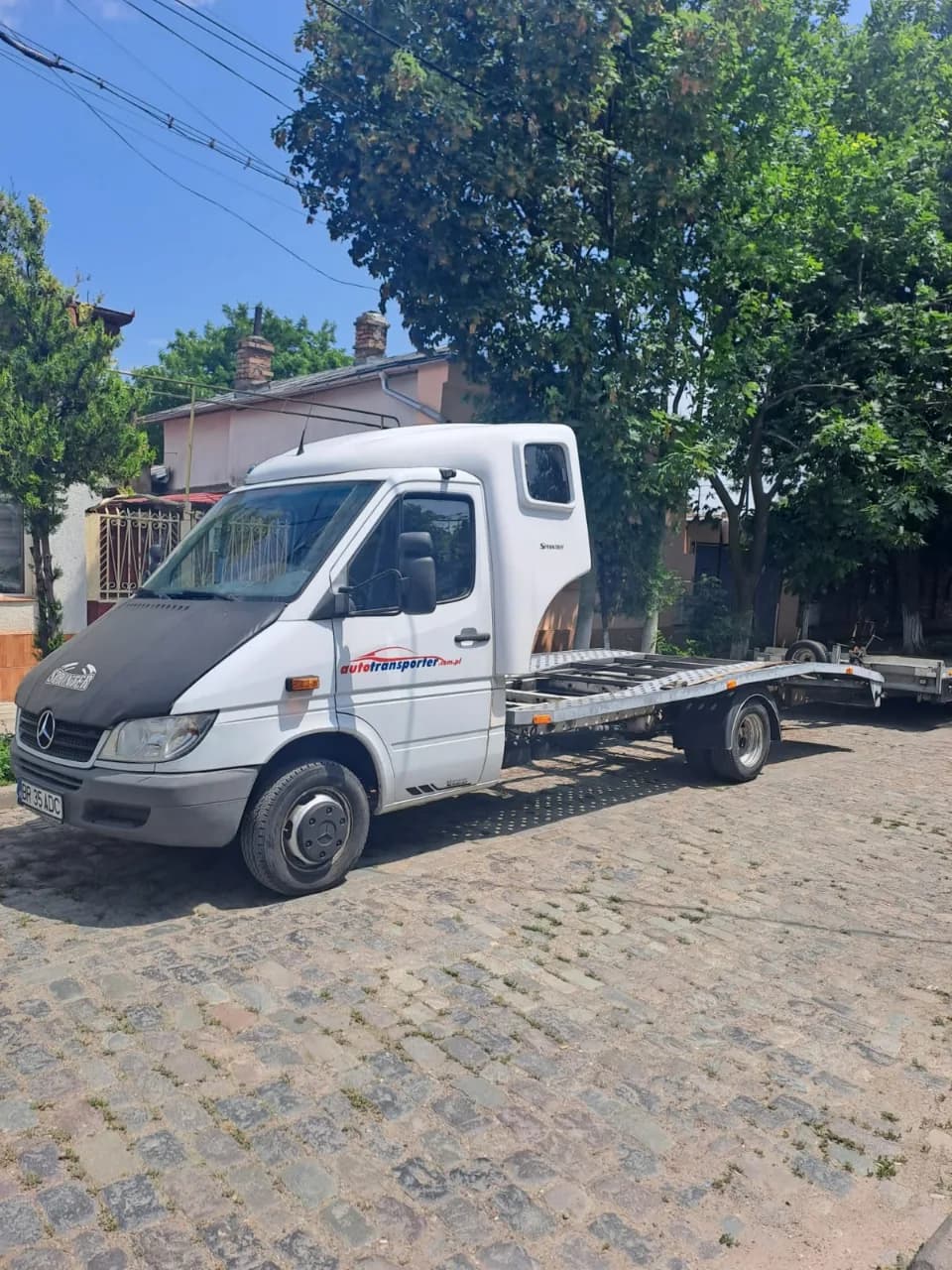 vând ansamblu autoplatforma +remorca – Baldovinesti, Brăila – Remorci / trailere