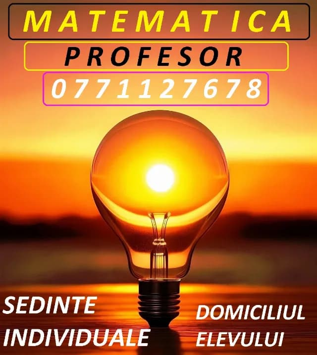 Matematica=Bucuresti=Orice zona=Profesor.
