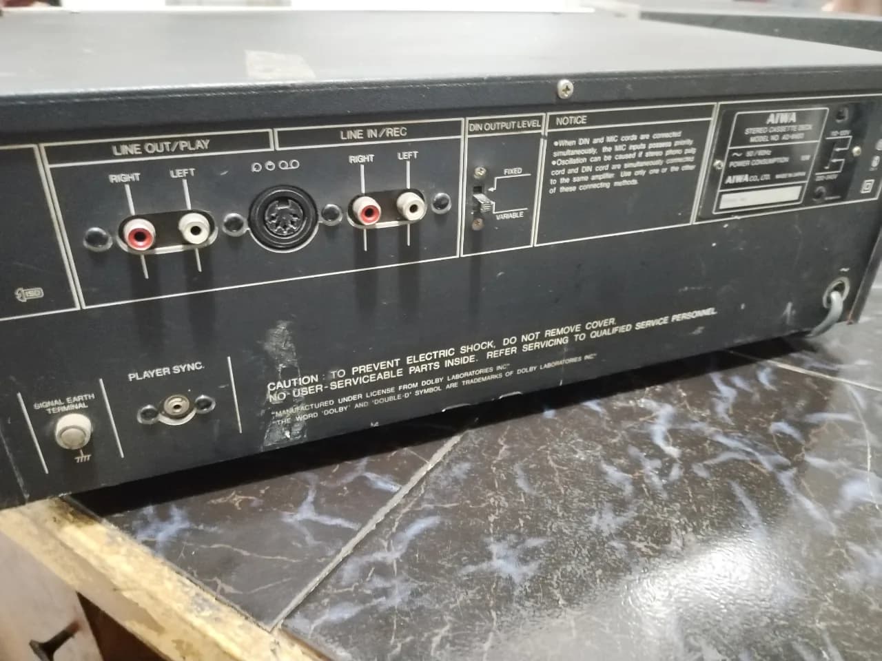 Casetofon deck Aiwa model D-6400 – fotografia 5 din 8
