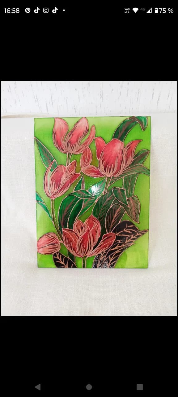 Tablou pictat vitraliu – Dolj, Dolj – Decorațiuni
