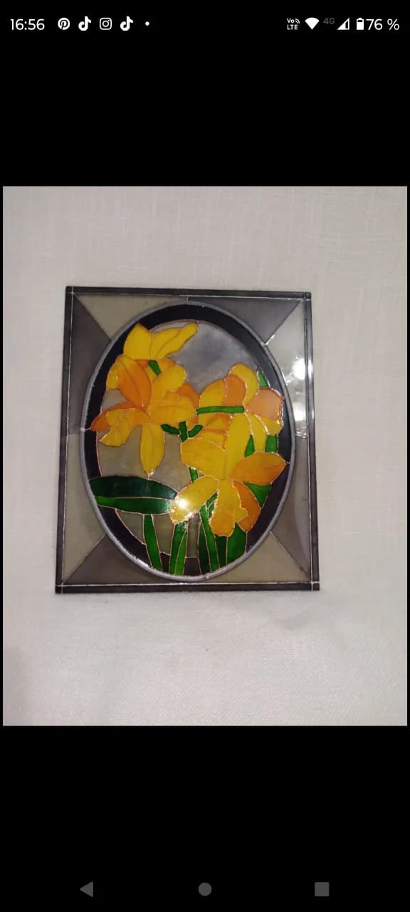 Tablou pictat vitraliu – Dolj, Dolj – Decorațiuni