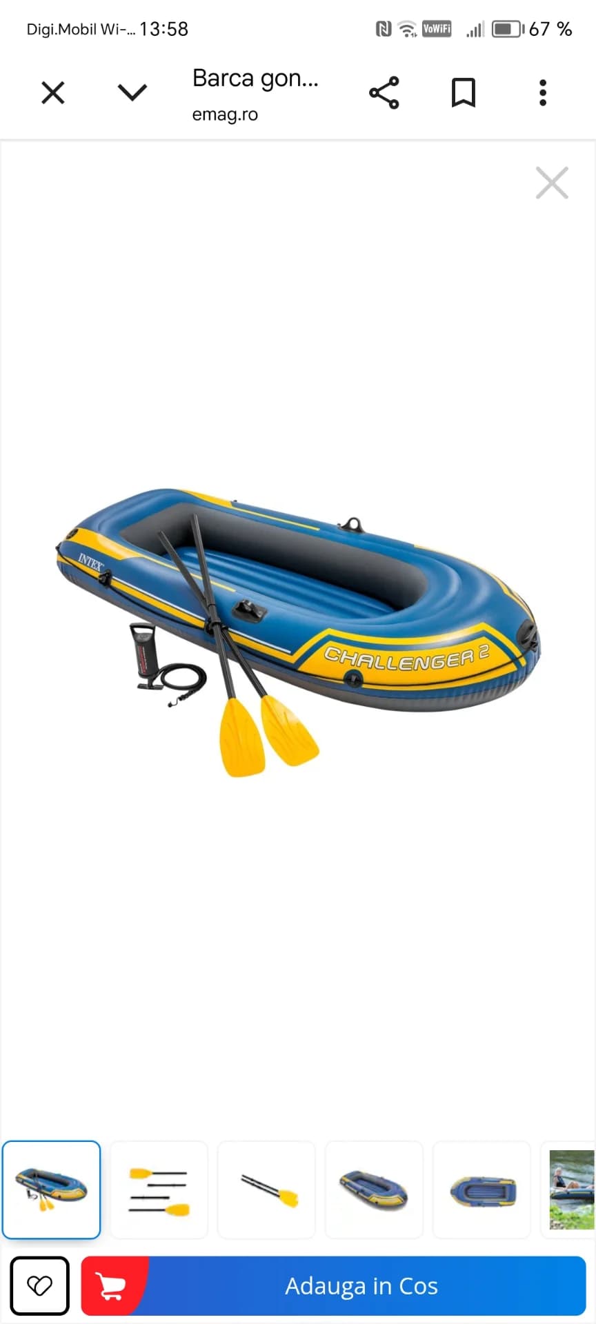 Barcă pneumatică Challanger – Comarnic, Prahova – Nautică