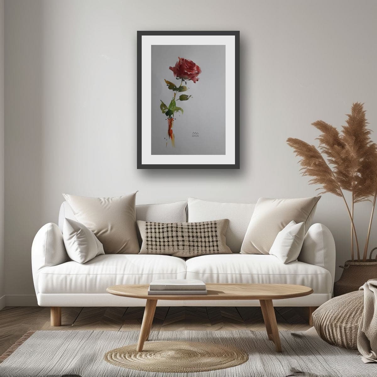 Acuarela 47 x 32 cm (rama + passepartout) – fotografia 2 din 2