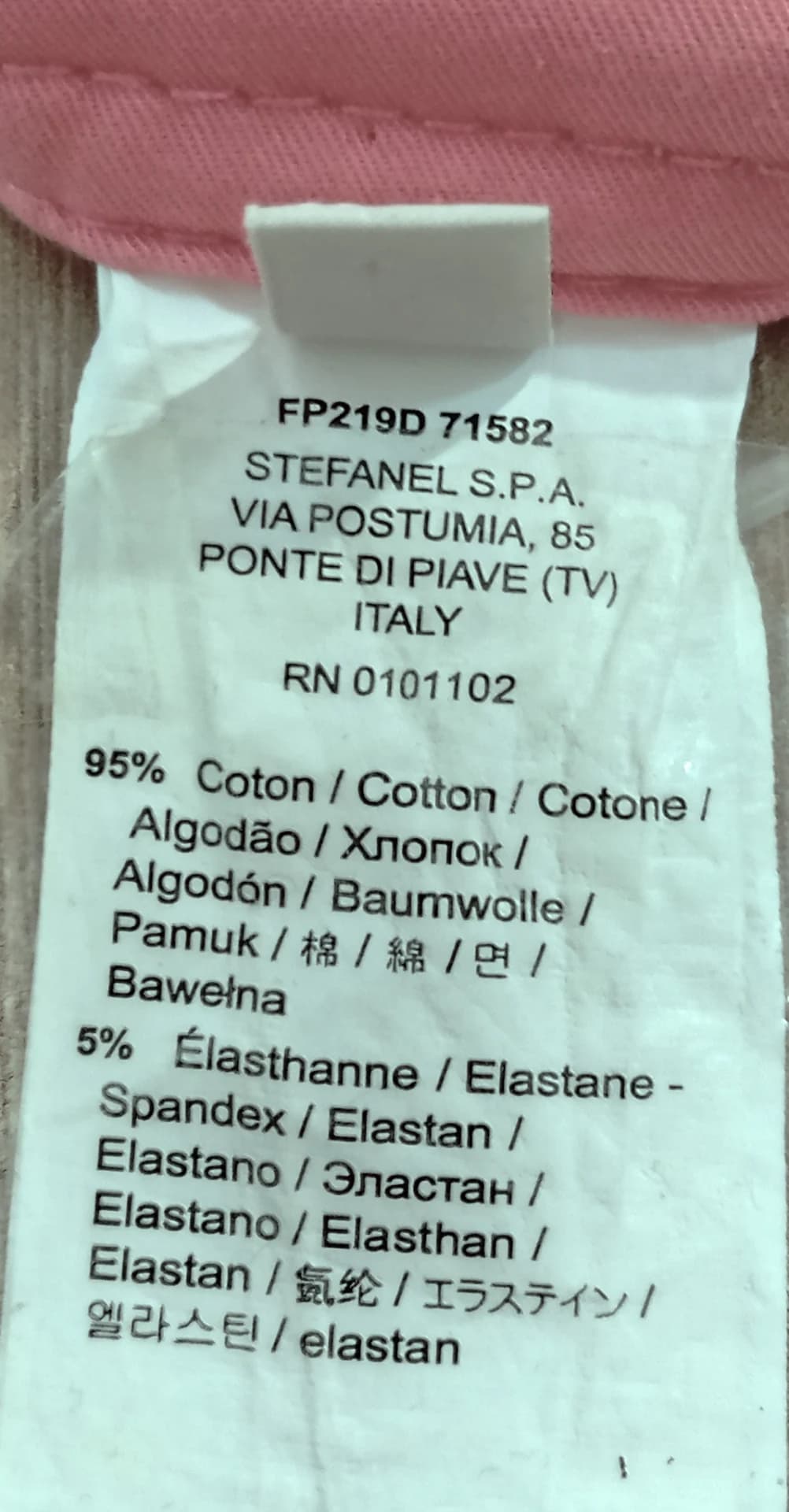 Pantalonii Stefanel roz, lungi, de toamna- primavara: noi, fara eticheta – fotografia 8 din 8