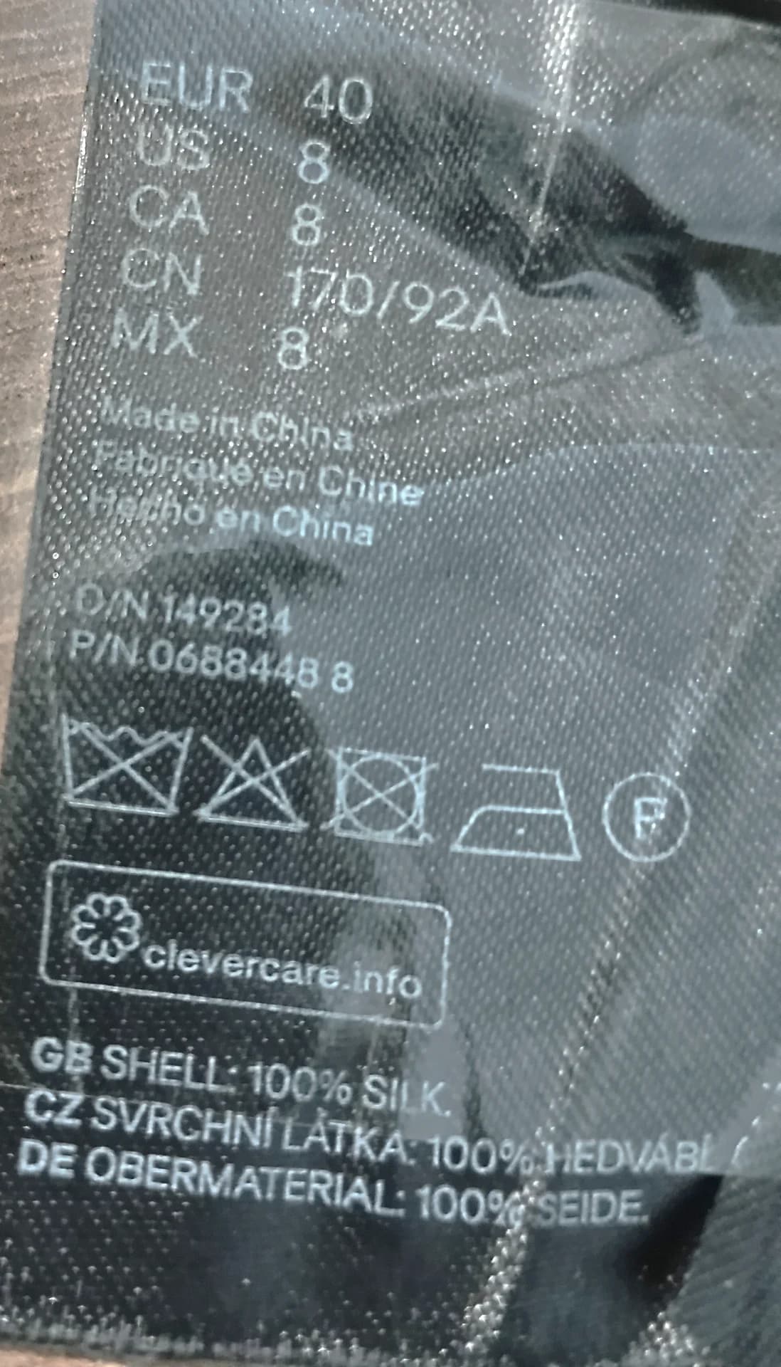 Bluza din matase H&M neagra, maneca lunga: – fotografia 7 din 8