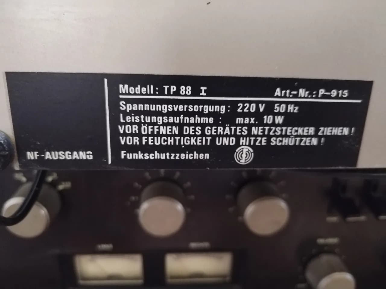 Pick-up deck stereo Germany TP 88 – fotografia 8 din 8