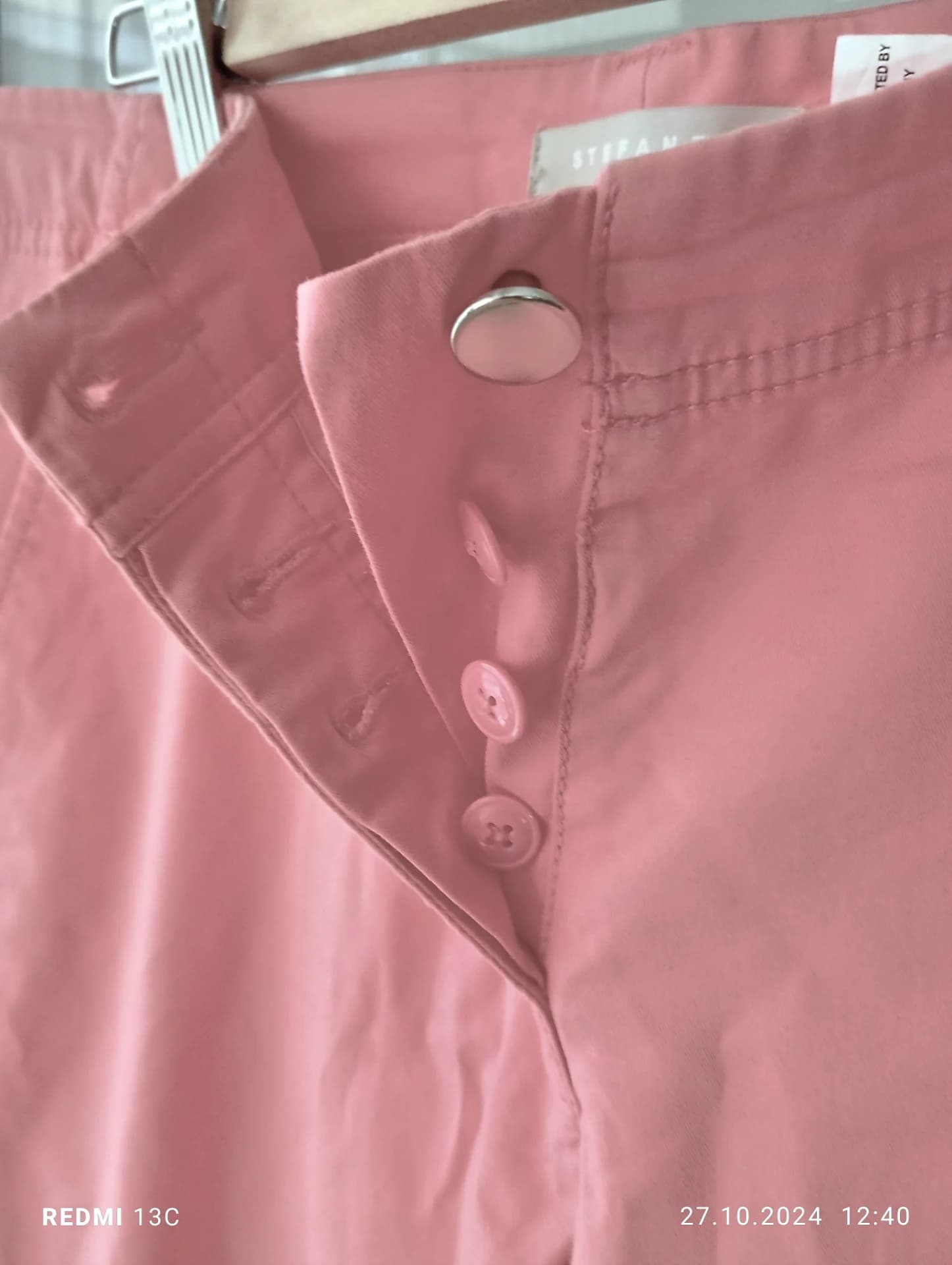 Pantalonii Stefanel roz, lungi, de toamna- primavara: noi, fara eticheta – fotografia 4 din 8