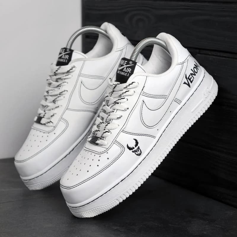 NIKE AF1 LOW WMNS WHITE/BLACK – fotografia 5 din 6