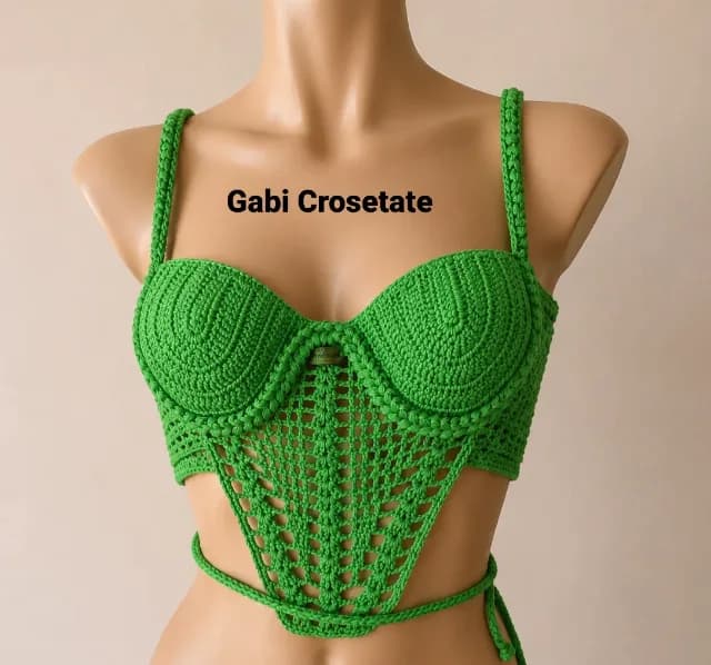 Top crosetat,marime s