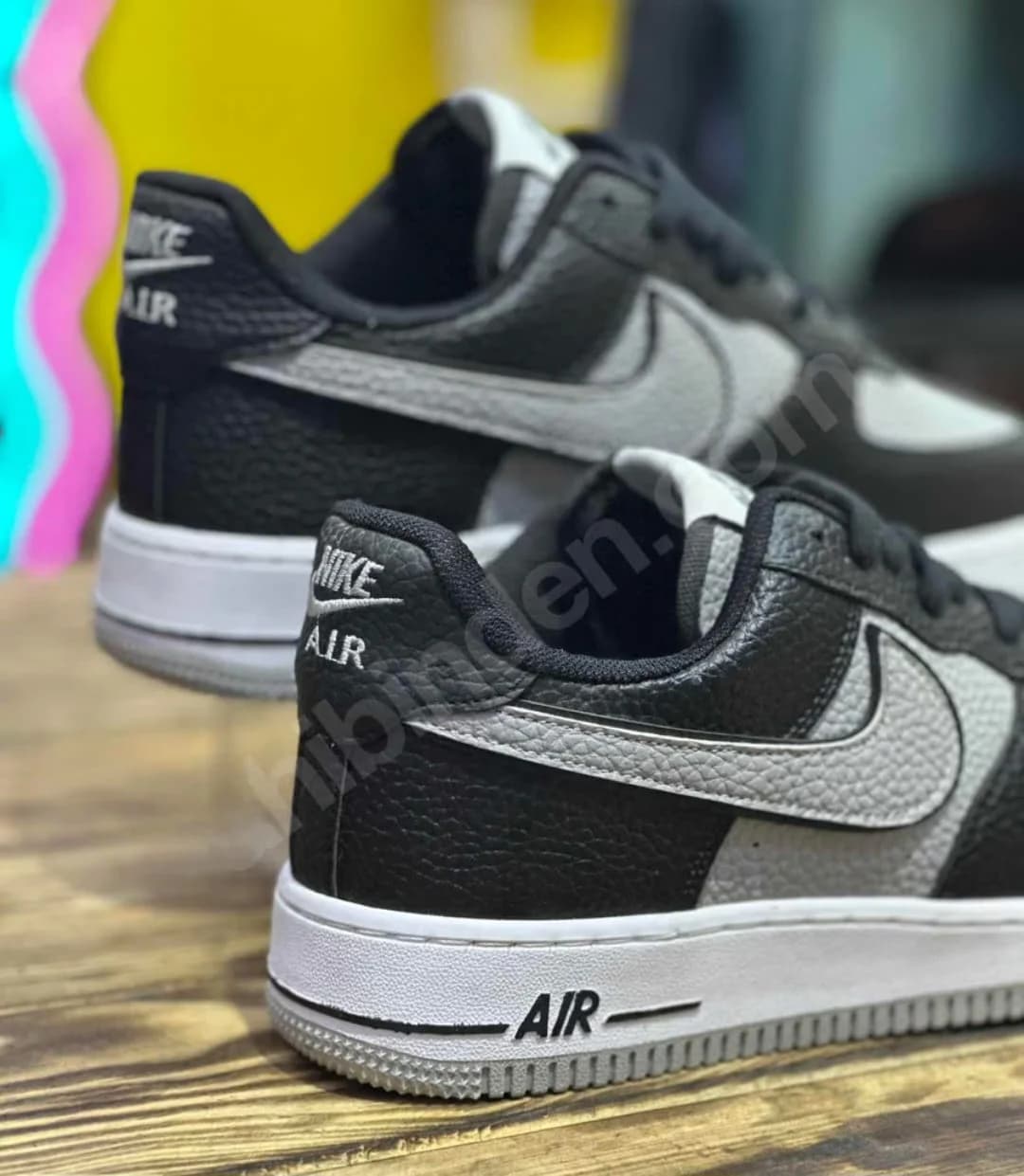 NIKE AIR FORCE 1 LOW BLACK & GRAY – fotografia 5 din 6