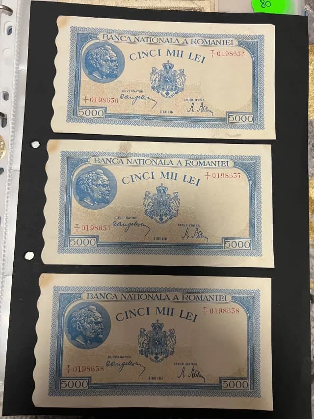 5000 lei 2 mai 1944