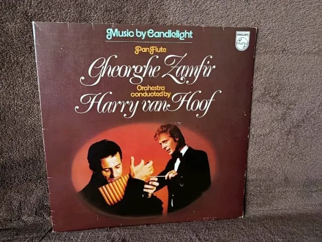GHEORGHE ZAMFIR & Orchestra Harry van Hoof - Music By Candlelight  (LP 1978 Philips Olanda)