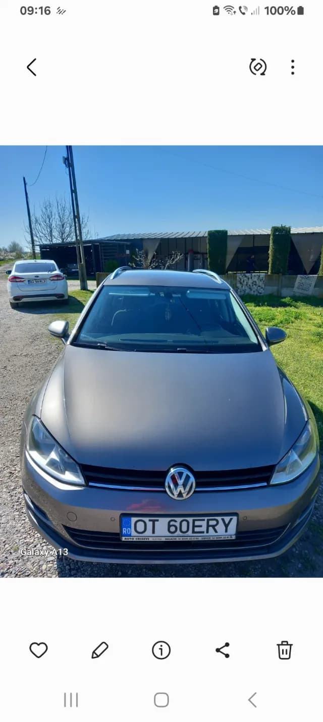 Vw golf 7  1.6D  E5