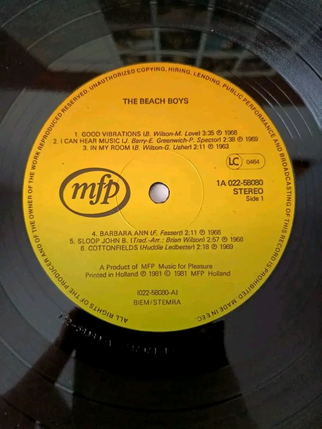 THE BEACH BOYS – Greatest Hits (LP 1981 Olanda) – fotografia 3 din 3
