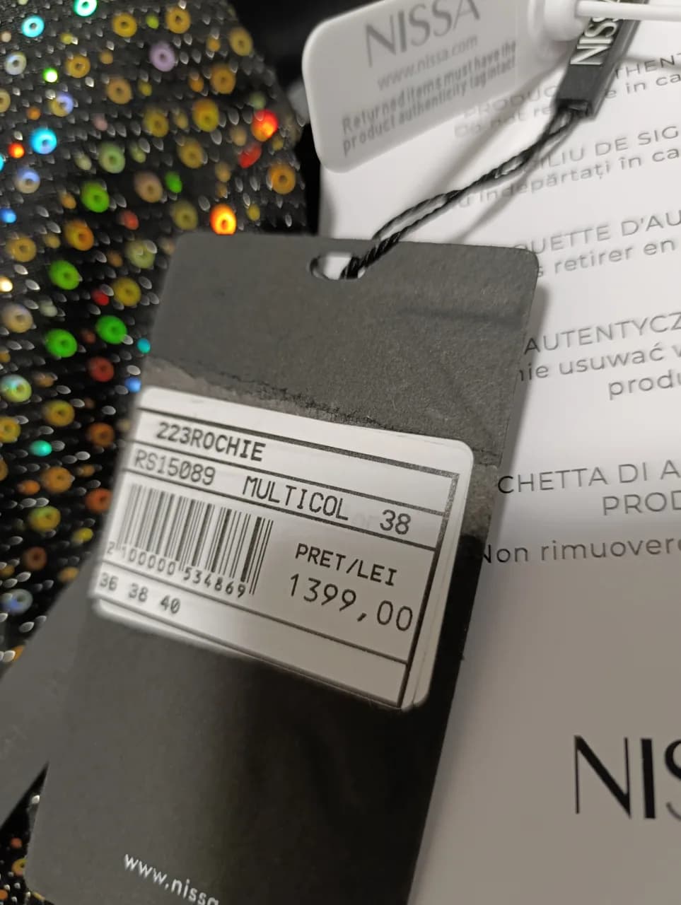 Rochie eleganta,măr.38,Nissa,noua – fotografia 3 din 3