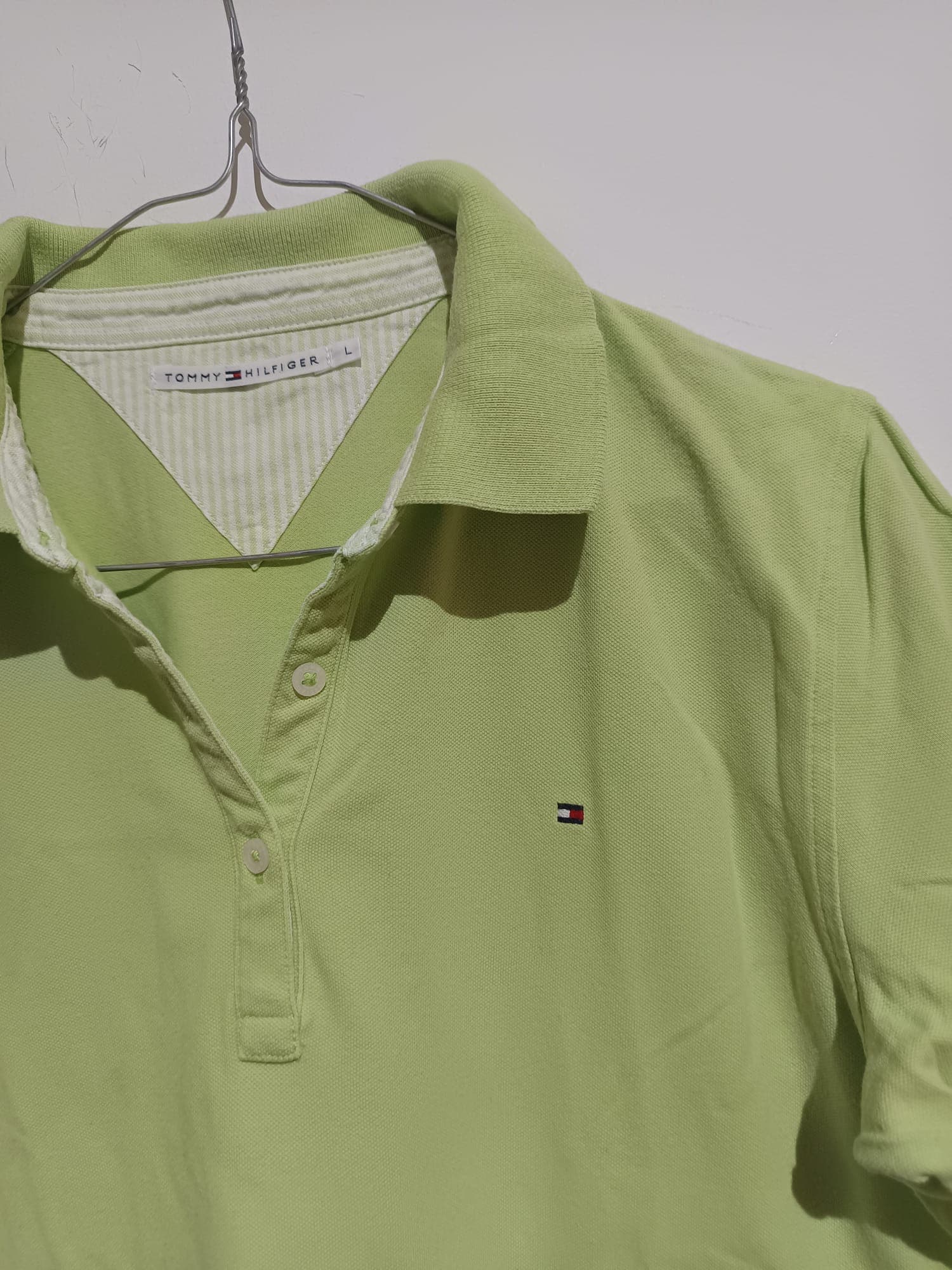 Tricou dama verde Tommy Hilfiger elegant M/L - stare foarte buna – fotografia 3 din 6