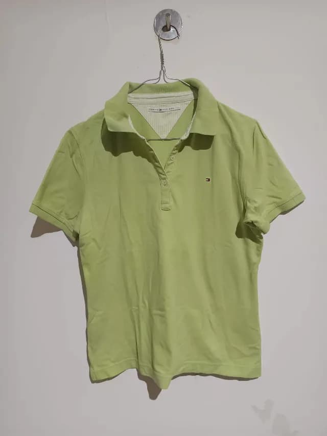 Tricou dama verde Tommy Hilfiger elegant M/L - stare foarte buna