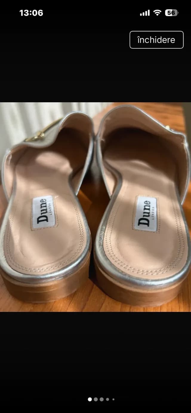 Saboti piele Dune London