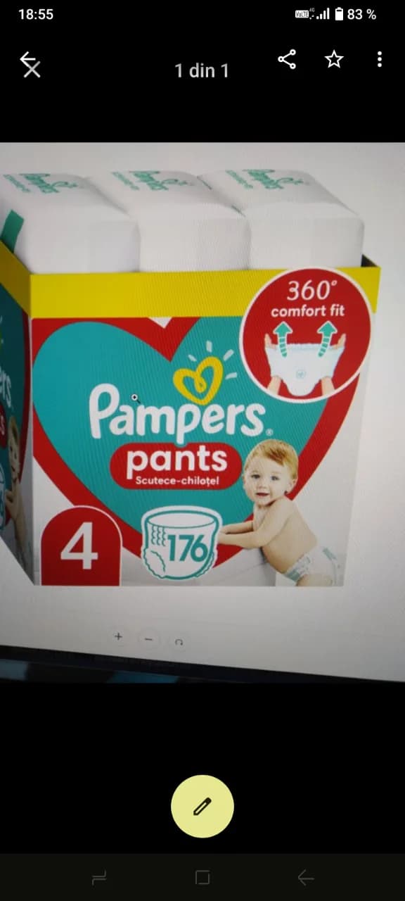 Pampers chiloțel Nr 4