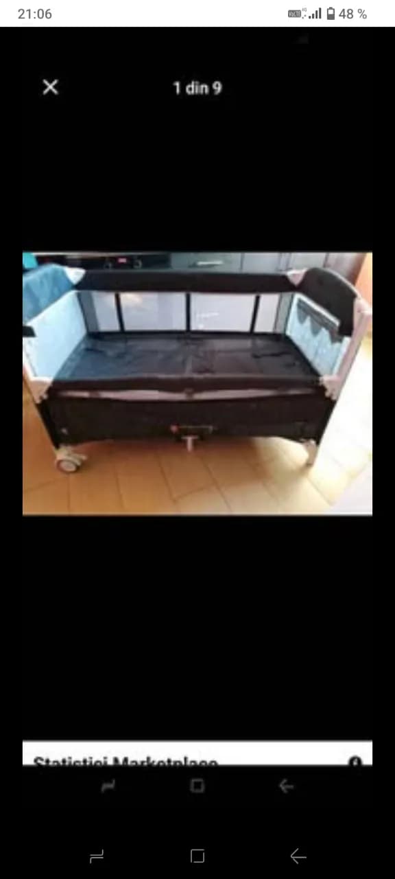 Pătuț nou Chippollino Merida cu laterală culisantă