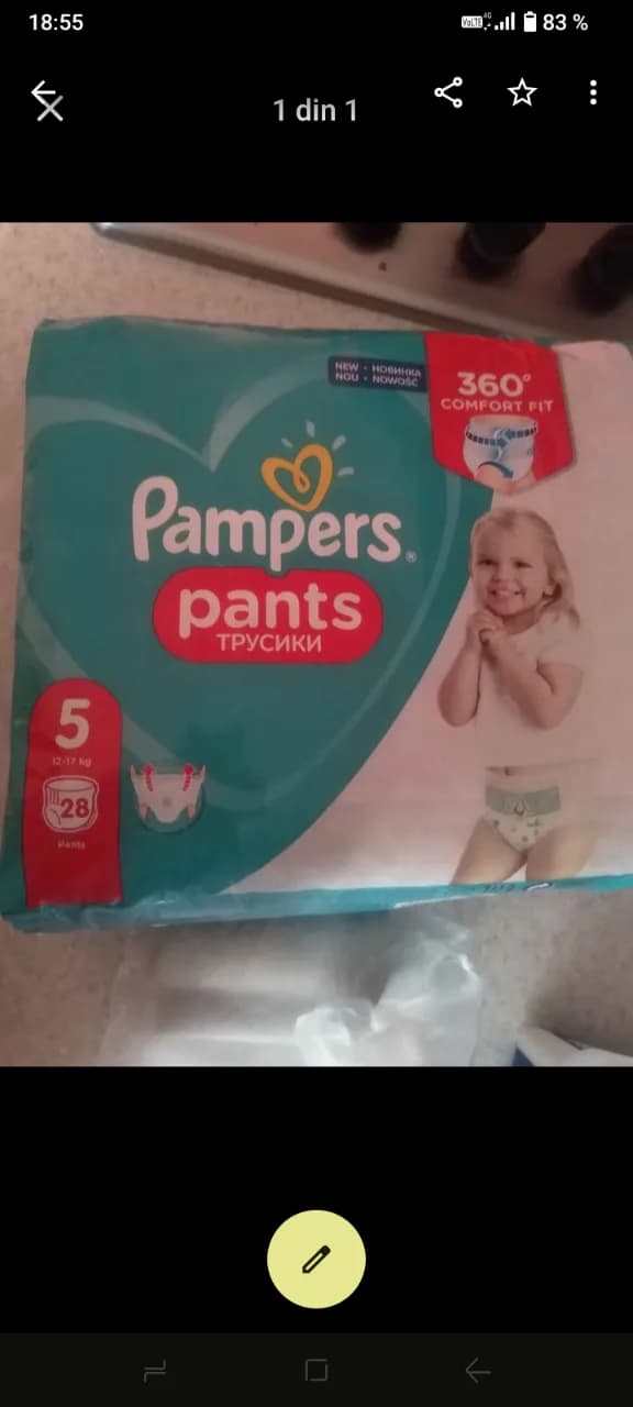 Pampers chiloțel Nr 5