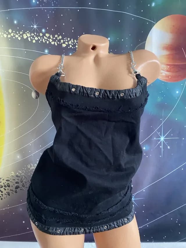 Alternative denim tank top