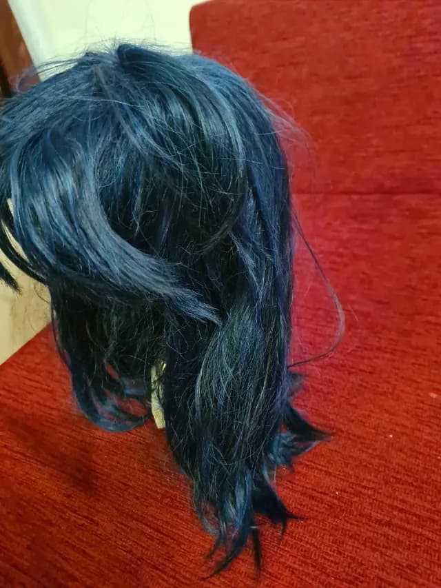 Perucă  Albastru închis/Cosplay