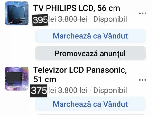 Televizoare LCD(Philips, Panasonic)-direct proprietar, Utilizat
