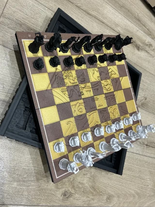 ⚡ Tabla de Șah Harry Potter – Tabla Magică, Printată 3D