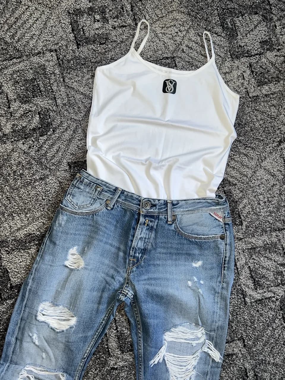 Blugi Replay + Maiou