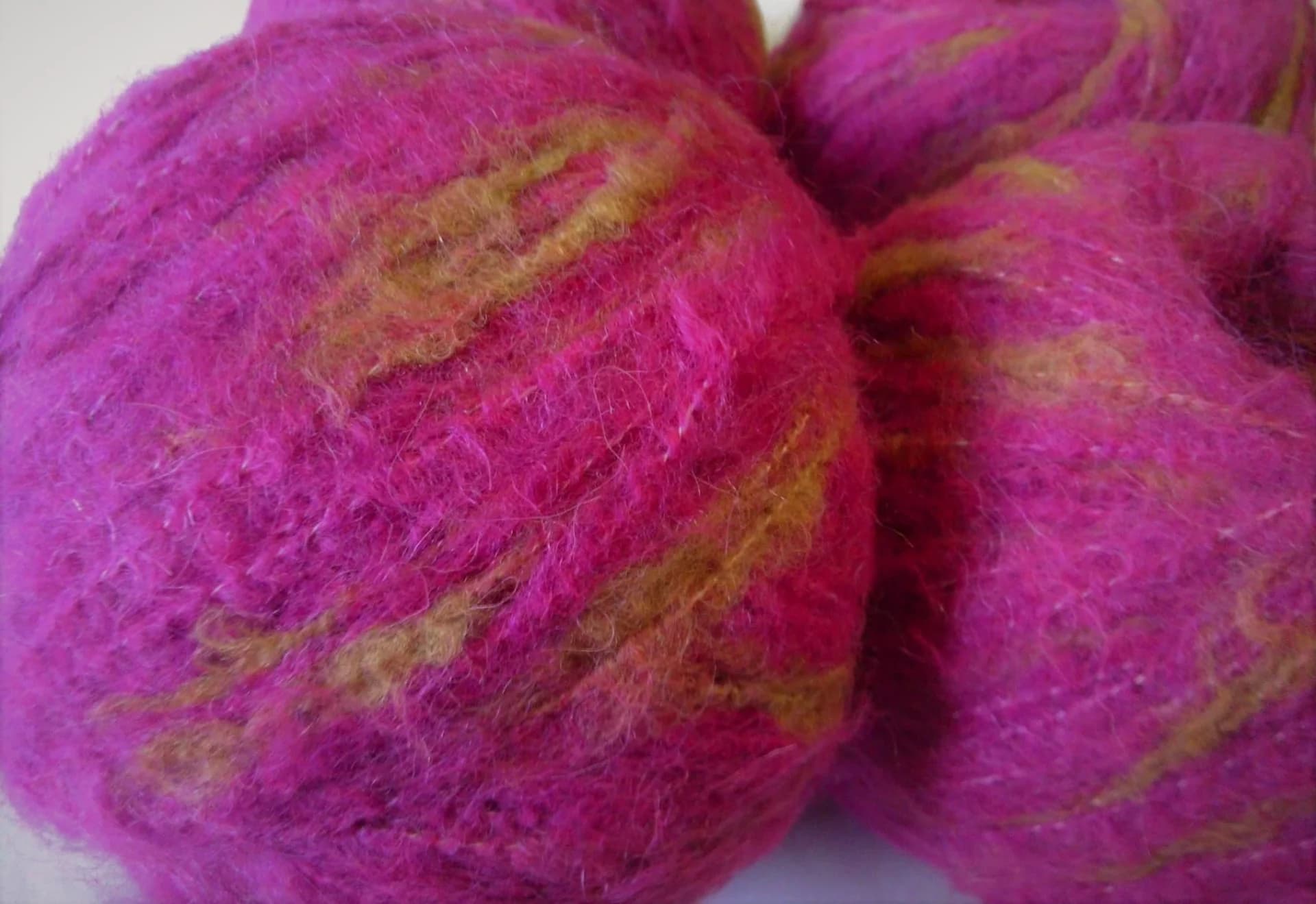 MOHAIR / ALPACA - fir gros - CICLAME/MUSTAR