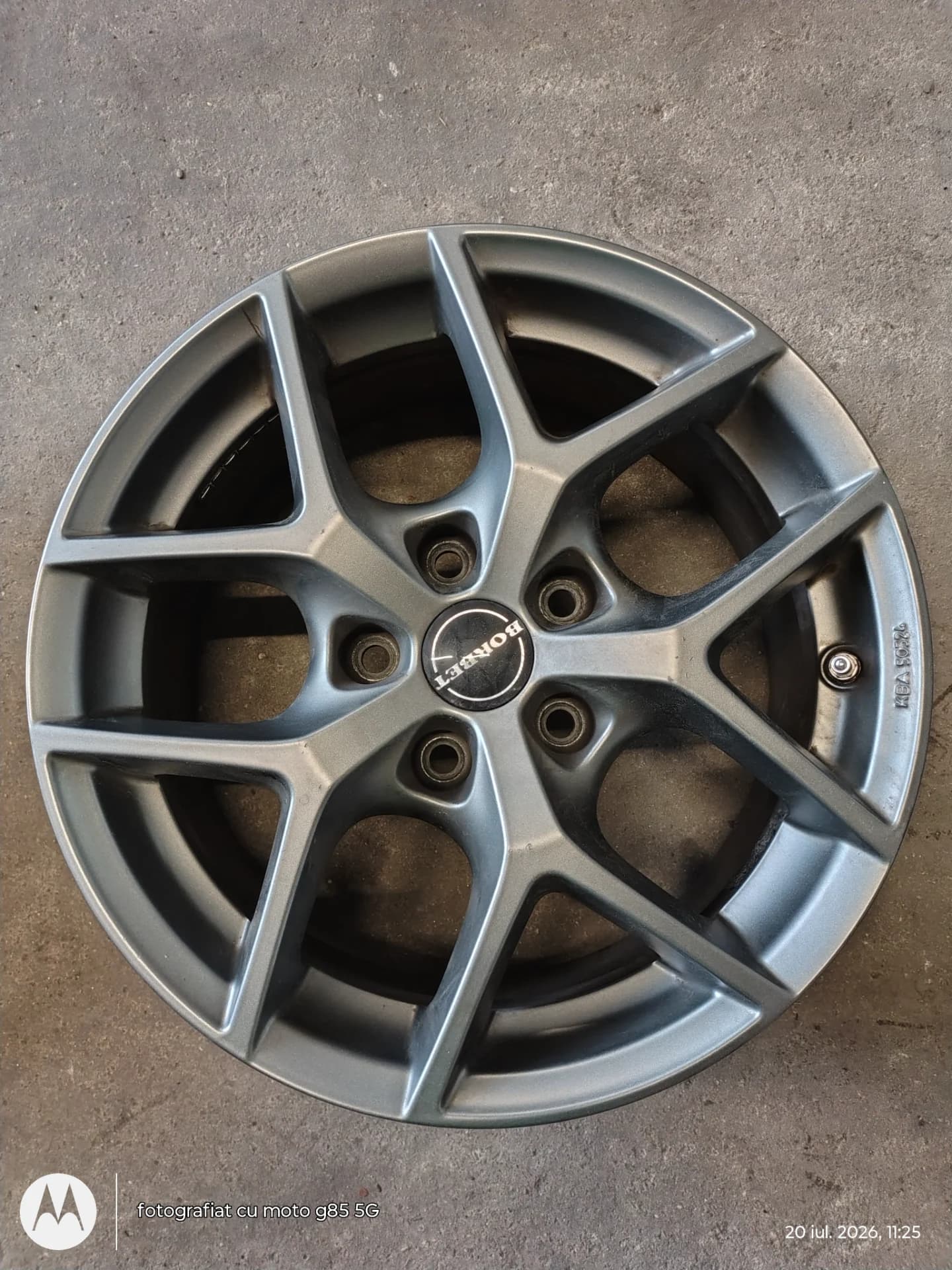 Jante aliaj 16 zoll marca Borbet, gama Vw, Seat, Audi, Skoda