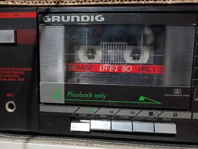 deck Grundig dublu casette