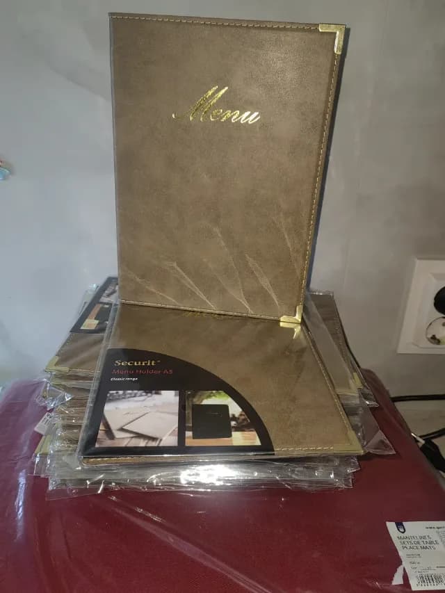 set de mape (coperți) pentru meniu Securit® din gama Classic, format A5,