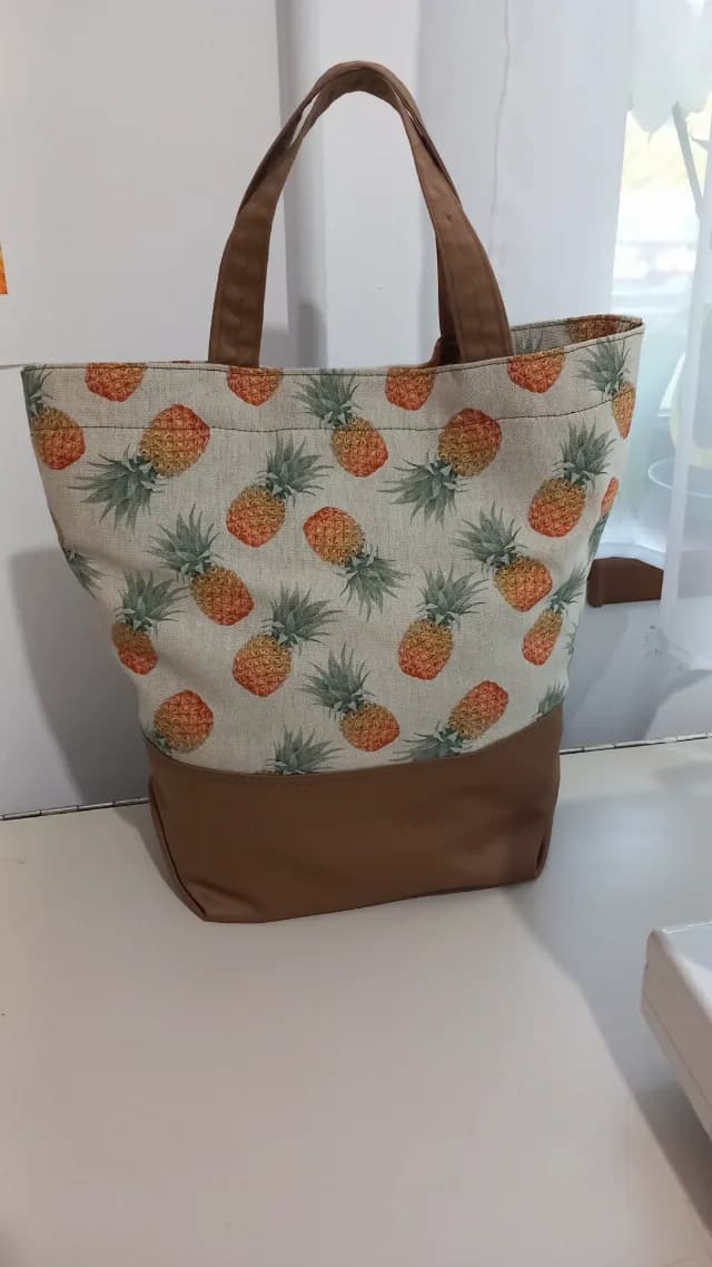 Sacoșă handmade textilă din canvas