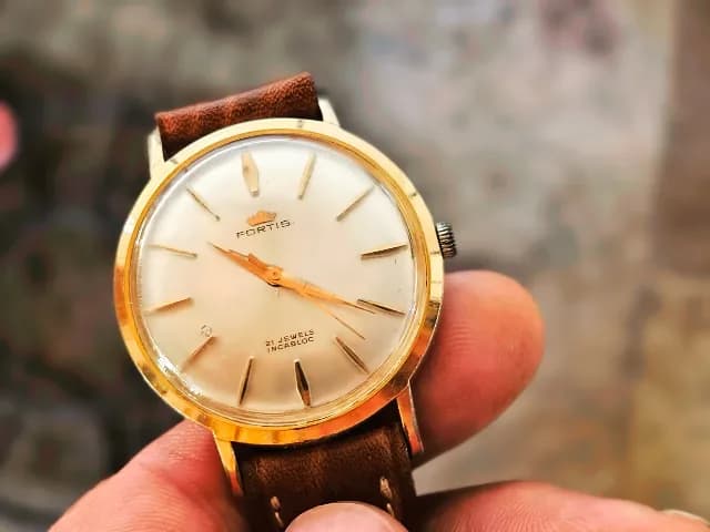 ceas Fortis Fortiflex elvețian mecanic 21 Jewels