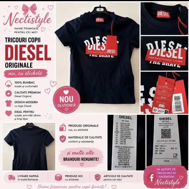 Tricou băieți 6 ani DIESEL