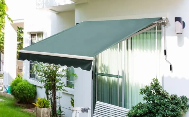 Copertina roll-up Outsunny, Manivela, Poliester, 250x200cm, Verde