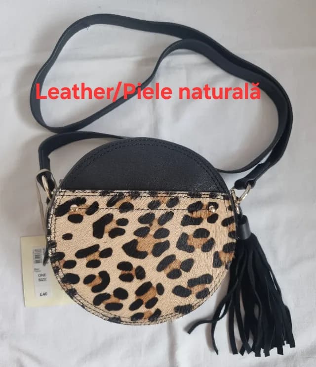 Geanta River Island piele naturală