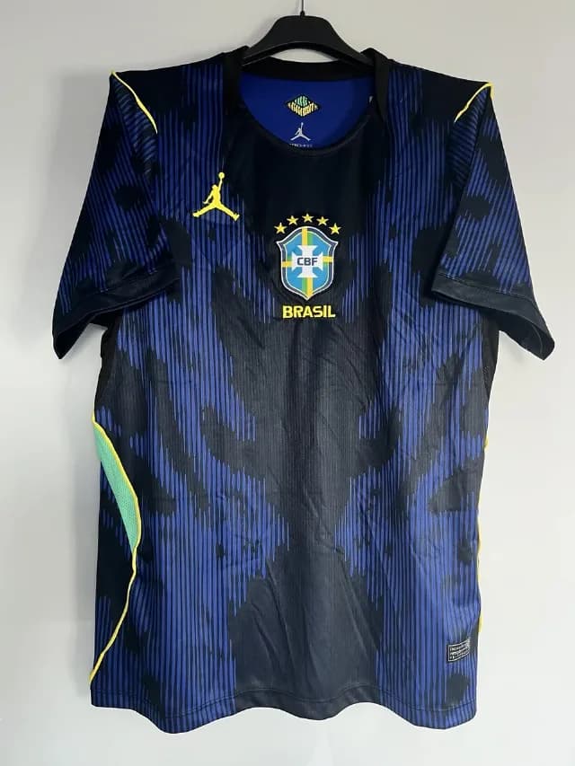 Tricou fotbal Brazilia albastru
