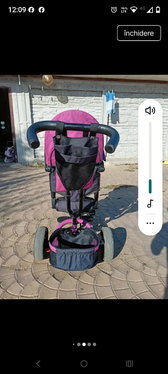 tricicletă cu poziție de somn