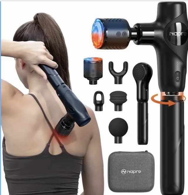 NAPRE Pistol de Masaj 3-în-1 Hot & Cold – Masaj Percutant Profesional