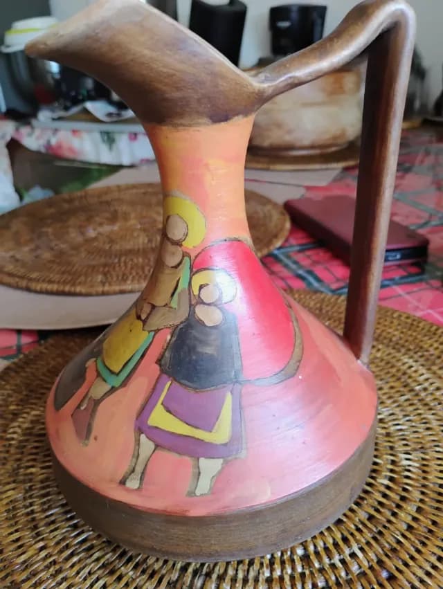 Vază Carafă Vintage Ceramică Studio Valbruna Italy Anii '50-'60 Retro