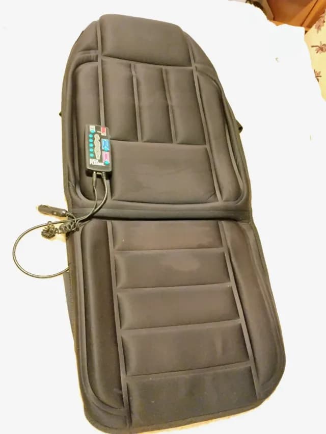 Husă Scaun Auto cu Masaj și Încălzire HoMedics Back Pleaser Vintage, Stare Foarte Bună
