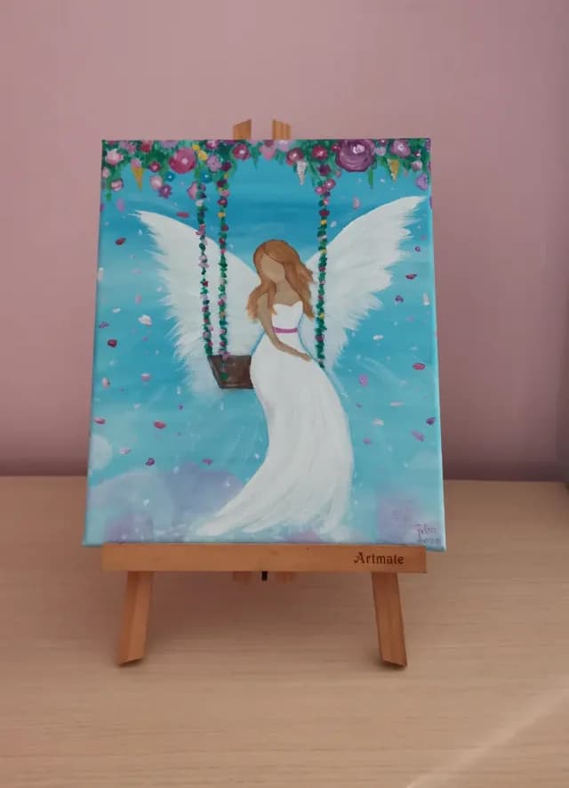 Înger pictat 25*30 cm