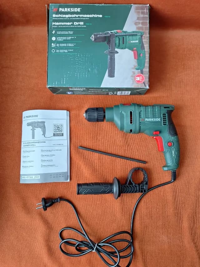 Mașină / bormasina de găurit cu impact Parkside PSBM D5