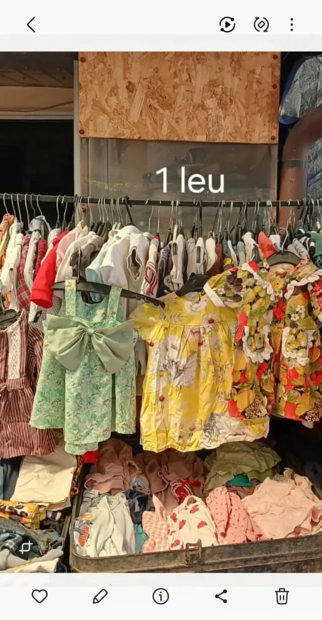Vind haine dama, barbat, copii, vara-iarna, 5 buc la 1 leu str Brestei 43 Craiova, nu trimit pri curier